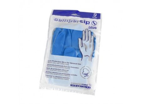 SEMPERTIP L - Latex munkavédelmi kesztyű, Sempertip Kék, méret:9 (L) EN420 - 